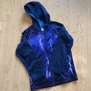 Fleece Windbreaker Softshell Jacket Lightning Boys Zip-up